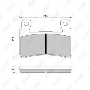 Accessoires de moto, plaquettes d'étrier pour Honda CBR 600/VTR 1000/CB 1300 KAWASAKI ZX-6R <span class=keywords><strong>EDF</strong></span>/FDF BENDA, plaquettes de frein à disque FA265 - Product Image 5
