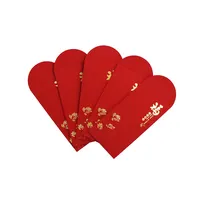 Busta rossa del pacchetto di Hongbao di lusso dei nomi della famiglia di scultura su ordinazione cinese del nuovo anno