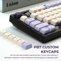XVX Keycaps Jeu Violet Raisins Profil Dye-Sub PBT Keycap Set 143-Key Jeu Clavier Accessoire