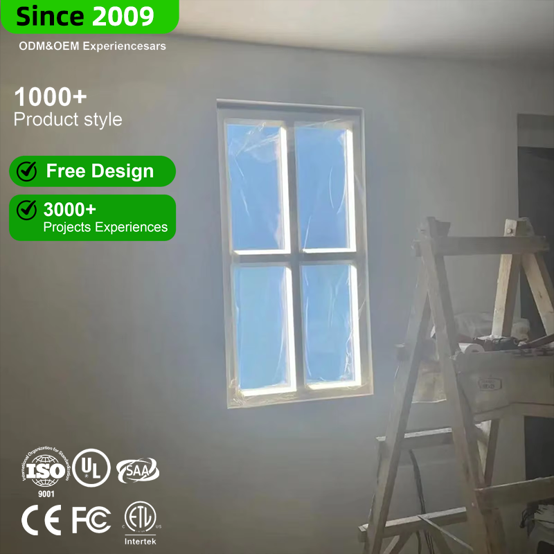 Indoor Artificial Sunlight Hight CRI Recessed Blue Sky Rooflight Faux LED Ceiling Virtual Skylight Intelligent Led Panel Lamp
