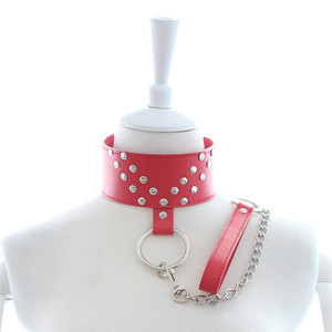 Los fabricantes de Yiwu suministran collares eróticos, collares de PU, anillos de juego con clavos de hierro, conjuntos de bondage SM con anillos de hierro y - Product Image 4