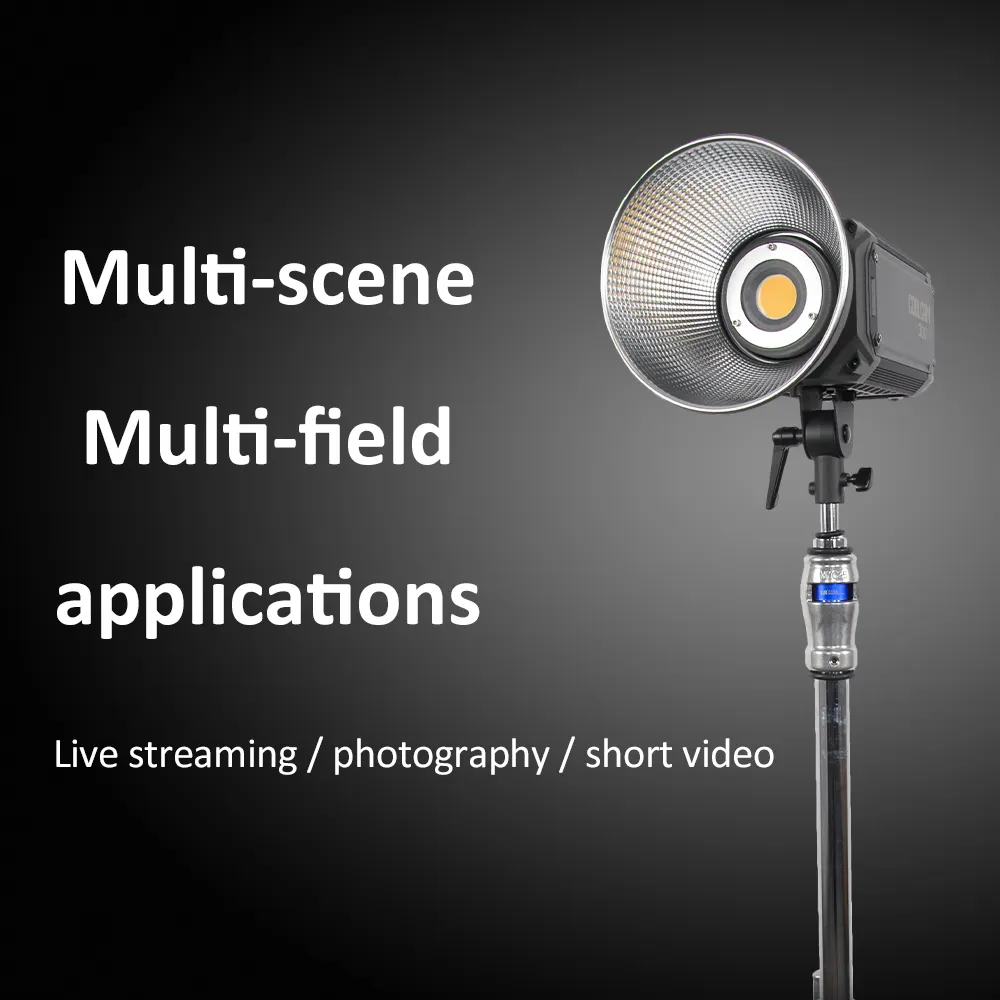 COOLCAM Studio professionnel éclairage photographique photographie en direct caméra Photo projecteur application de contrôle COB LED lumière vidéo 300W