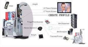 Kiosque de santé en libre-service avec écran <span class=keywords><strong>tactile</strong></span>, téléconsultation, analyse d'urine et de sang - Product Image 2
