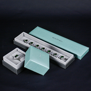 Wholesale Custom Logo Square <b>Paper</b> Plastic Jewelry Boxes Versatile Packaging Solution for Rings Pendants Bangles Bracelets - Product Image 2