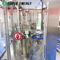 Ligne d'embouteillage d'eau minérale pure en verre entièrement automatique, système de production complet à petite échelle avec codage laser