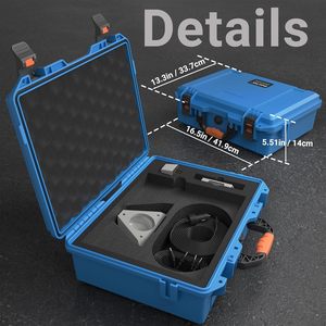 Sac de transport étanche IP67 en PP mat avec protection tampon, boucle de verrouillage, étui rigide pour Starlink Mini avec trépied - Product Image 2