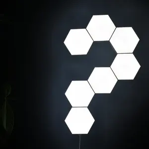 Idea Wholesale Top Quality Colorful Touch Sensitive And Remote Controlled Modular Hexagon Lamp Innovative Creative New 2020 Product