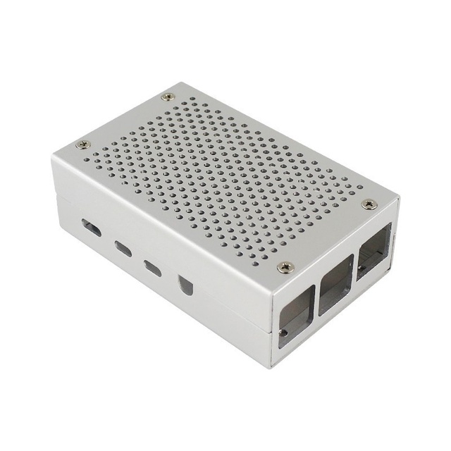 Merrillchip Raspberry Pi 4th Generation 4B Metal Case Aluminum Alloy Cooling Enclosure