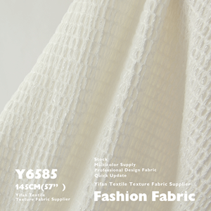 Chất lượng cao sofa kẻ sọc căng sợi nhuộm đan Spandex Polyester đàn hồi 3D hạt Jacquard xếp li vải nhung cho quần áo - Product Image 4