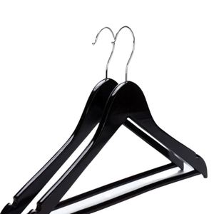Coat Hangers Pants Bar Nature 360 Degree Swivel <b>Hook</b> Hangers <b>Black</b> Wooden Hangers for Clothes - Product Image 3