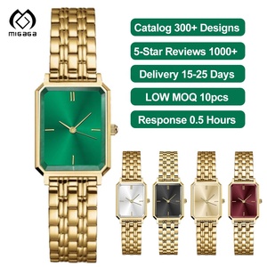 Destek özelleştirilmiş moda ve basit kadın kare saatler küçük kuvars hareketleri ile Ladys paslanmaz çelik saatler - Product Image 1