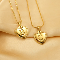 Collar de Gargantilla con colgante de alfabeto para mujer, collares largos de Color dorado, serpiente de acero inoxidable, nombre de letra inicial a la moda