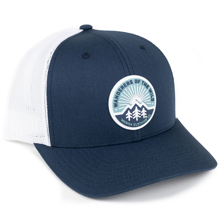 Custom 3D Embroidery Leather Patch Mens Mesh Back Hats Snapback Trucker Caps