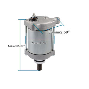 GOOFIT Moteur de démarrage électrique de moto de remplacement pour ZX1000 ZX-10R <span class=keywords><strong>ZX10R</strong></span> ZX-10RR ZX10RR Ninja KRT Edition ABS 2014-2021 - Product Image 2