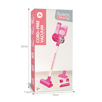 Ensemble de jouets d'imitation pour enfants : Aspirateur électrique de simulation en plastique, jouets électroménagers amusants pour jeu de rôle pour enfants