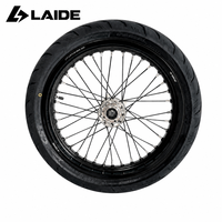 Ensemble de roues à rayons Supermoto Sur Ron Ultra Bee 17 pouces 17x2.5 17x3.5 avec pneus et chambres à air multicolores, montage direct pour moto tout-terrain électrique