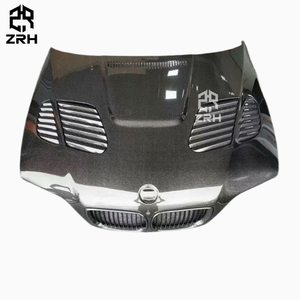 Cubierta delantera del capó del motor del capó del estilo <span class=keywords><strong>GTR</strong></span> de la fibra de carbono <span class=keywords><strong>E46</strong></span> <span class=keywords><strong>M3</strong></span> para la parrilla delantera del cupé de la serie 3 DE <span class=keywords><strong>BMW</strong></span> <span class=keywords><strong>E46</strong></span> - Product Image 1