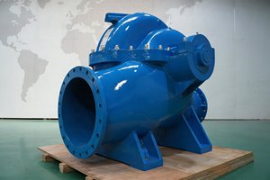 ปั๊มน้ำแนวนอน QS แบบดูดสองทาง ใช้พลังงานจากดีเซลและมอเตอร์ไฟฟ้า สำหรับบำบัดน้ำ - Product Image 5