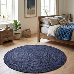Tapis en jute bio de haute qualité, tressé à la main, à poils ras, épaisseur moyenne, écologique, antidérapant, moderne, pour salon et chambre - Product Image 3