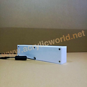 Letrero LED Acrílico para Interiores con Borde Iluminado y Logotipo, Soporte de Exhibición Iluminado de Bajo Consumo para Mostrador y Montaje en Pared - Product Image 3