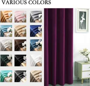 Œillets occultants 100% polyester, 1 pièce, rideaux en tissu velours pour fenêtre de chambre à coucher, salon et chambre à coucher - Product Image 2