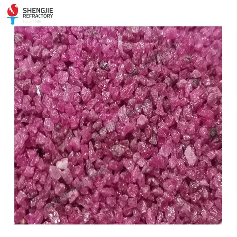 Shengjie Manufactory Chrome Corundum Sand Pink Corundum for Abrasive Sandblasting Grinding Refractory Materials