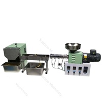 Ligne de granulation et de pelletisation à double vis conique CT30/15 de bureau, petite machine d'extrusion à double vis pour laboratoire, plastique PVC WPC