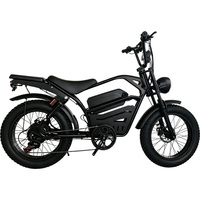 Vélo de montagne électrique AFTFA 20 pouces style Harley, alimenté au lithium, avec freins à disque hydrauliques et écran couleur, pour la neige et le tout-terrain (vente en gros)
