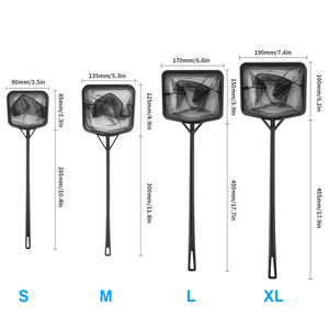 Sac de filet de capture de <span class=keywords><strong>poisson</strong></span> d'aquarium en plastique noir forme carrée <span class=keywords><strong>pour</strong></span> <span class=keywords><strong>poisson</strong></span> <span class=keywords><strong>rouge</strong></span> et <span class=keywords><strong>poisson</strong></span> d'ornement filet à main confortable - Product Image 5