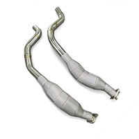 Sonicdiy Heat Shield SS304 Downpipe Exhaust pour Range Rover Sport SVR 5.0L 2019-2023, Performance de course à haut débit