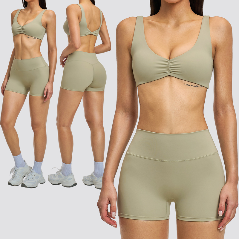 Women 2 Piece Yoga Set Deep