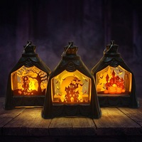 Lampe de table décorative d'Halloween de haute qualité, motif Château, Arbre mort, Citrouille, pour la nuit d'Halloween, fournitures pour la Fête des Fantômes