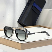 T-HE NEVERA 55-19-148 Lunettes de soleil de haute qualité pour hommes et femmes, lunettes de soleil de créateur, style punk classique, luxe, titane, UV400, avec boîte