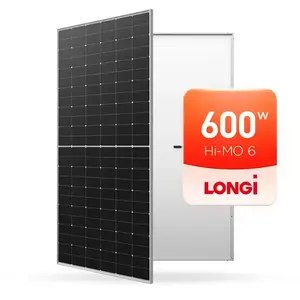 Longi 600w单晶硅600W 595W 590W 585W 580W LONGi Hi-MO6 144电池太阳能电池板
