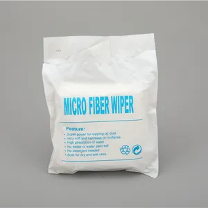 Limpador branco de microfibra, limpador sem poeira e branca de alta qualidade, 100 peças