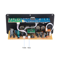 Carte d'amplificateur stéréo numérique AC 220V 12v 24v Subwoofer Amplificateurs de karaoké à double microphone pour haut-parleur de 8 à 12 pouces