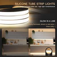 Tira de Luces LED Blanco Cálido 3000K 9.8 pies 110-120V Silicona Flexible IP65 Impermeable para Dormitorio Sala de Estar Decoración de Halloween