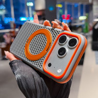 Étui magnétique robuste Premium 2300GS avec béquille pivotante à 360° pour iPhone 13-18 Pro Max, coque en maille avec revêtement anti-salissure Excimer
