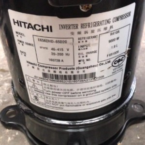 คอมเพรสเซอร์ทำความเย็นแบบอินเวอร์เตอร์ฮิตาชิ รุ่น E656DHD-65D2G 46-415 โวลต์ 20-200 เฮิรตซ์ แบบสกรอลล์ สำหรับเปลี่ยนซ่อม - Product Image 1