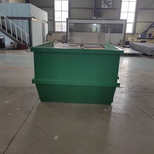 Cubo de chatarra de acero al carbono de alta calidad, tipo basculante, carretilla elevadora móvil, contenedor de salto - Product Image 4