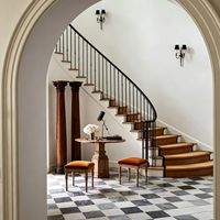 Rampe d'escalier moderne en fer forgé, main courante pour escalier en colimaçon, balustrade de balcon en fer forgé, peignable, sur mesure, directement de l'usine