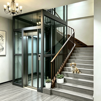 Ascenseur résidentiel élégant et panoramique pour villa privée, à fonctionnement silencieux
