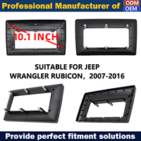 Frame Fascia untuk JEEP WRANGLER RUBICON 2007-2016 Frame Fascia Headunit Mobil Frame Radio Mobil Aksesoris Interior