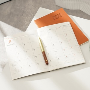 Carnet de notes de travail et d'affaires, planificateur mensuel, carnet de réunions, pages vierges personnalisables, impression offset, papier souple - Product Image 4