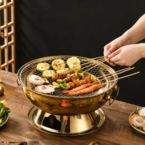 Réchaud de table coréen en acier inoxydable pour restaurant, portable, pour <span class=keywords><strong>intérieur</strong></span> et extérieur, barbecue de camping - Product Image 5