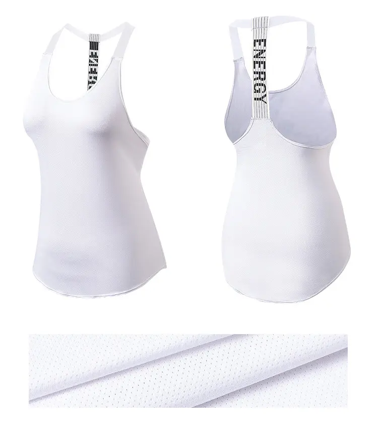 Sleeveless Racer Back Yoga Vest Sport Singlet Women Athletic Fitness Sport Tank Tops Gym Running Training Yoga Shirts