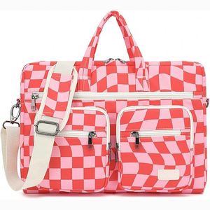 Sac à bandoulière pour ordinateur portable à motif matelassé, échantillon gratuit, housse de protection multifonctionnelle pour ordinateur portable de 15,6 pouces - Product Image 1