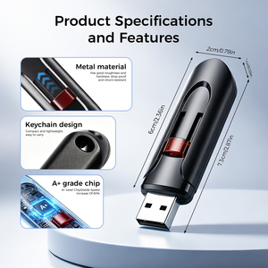 Chiavetta USB 2.0 in Plastica Jaster, 64GB, 128GB, 32GB, 16GB, Memoria USB 2.0, Pendrive, U Disk - Product Image 3