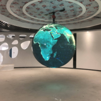 Pantalla LED Esférica Personalizada para Interiores y Exteriores P1 P2 P2.5 P3 P4, Pantalla LED en Forma de Globo Terráqueo con Múltiples Diámetros