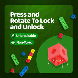 Blocs de construction en plastique pour enfants, jouet éducatif pour la comptabilité et les mathématiques, Toysaga Link N Lock - Product Image 3